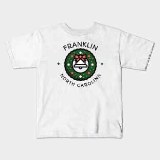 Franklin, North Carolina Christmas Kids T-Shirt